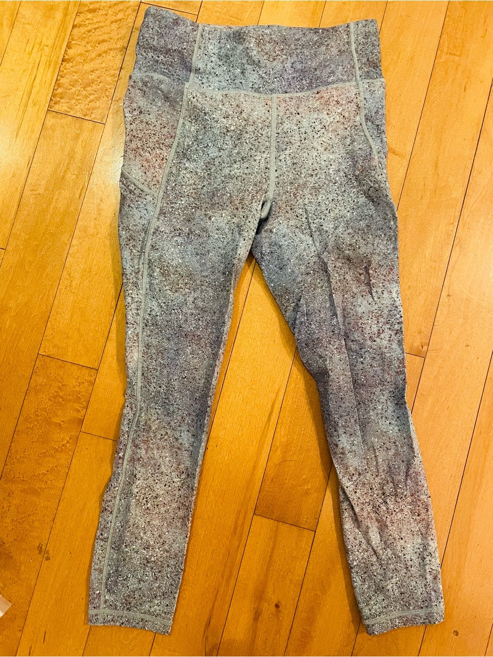Women’s Gray Speckled Active 3/4 Leggings